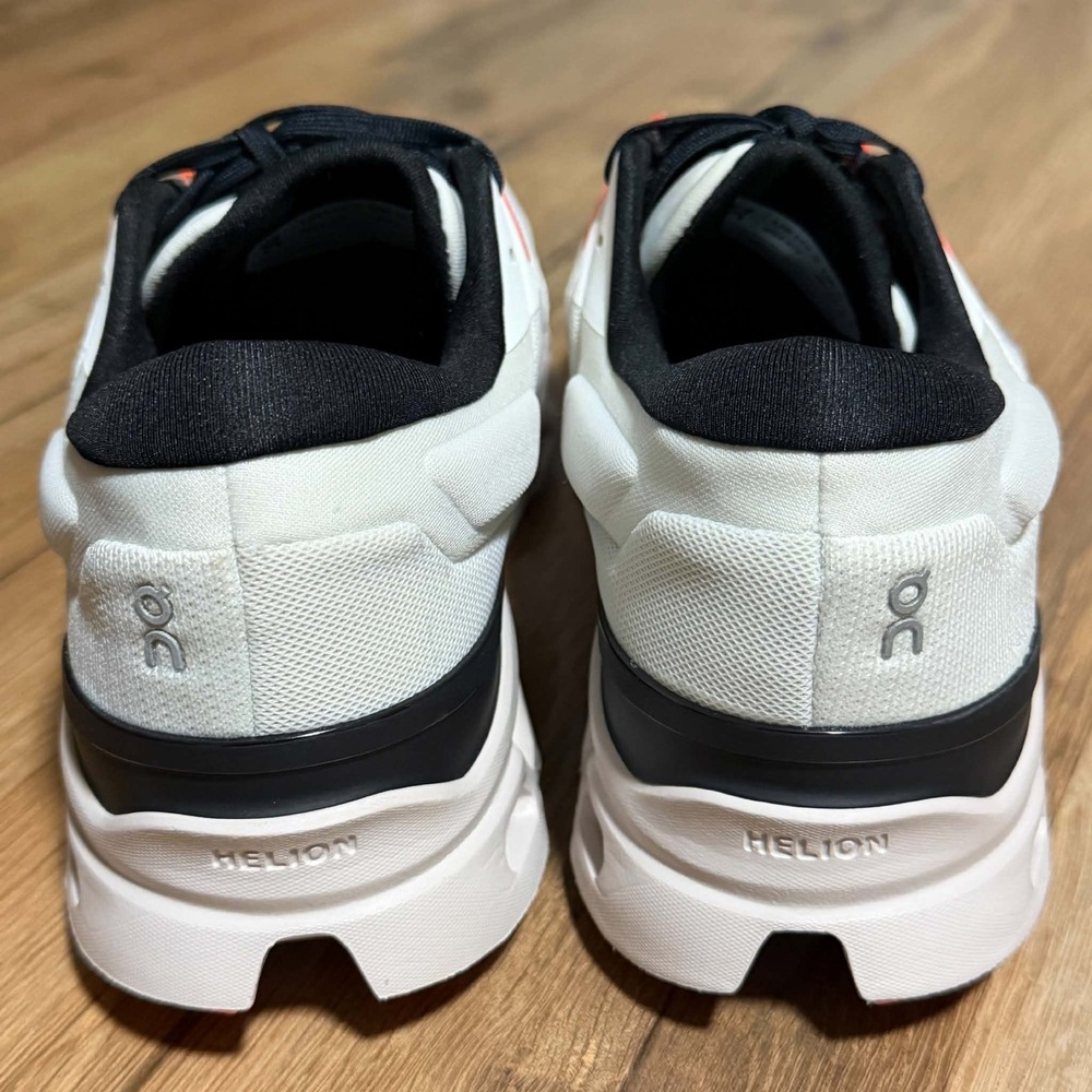 On Cloudstratus Mens Running Shoes White Orange Black 3MD30111148 US 9.5 - Picture 8 of 9